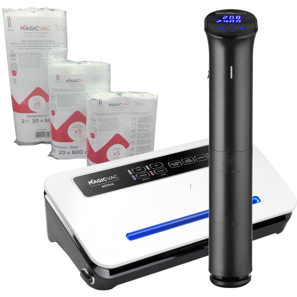 sous vide szett: Ivide 2, Activa vákuumgép és Magic Vac tekercsek egy csomagban