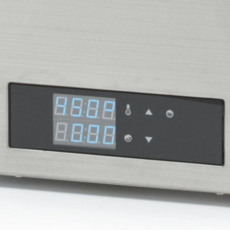 Digitális kijelző sous vide hőmérséklet és időzítő értékekkel – 28 literes vízfürdőhöz