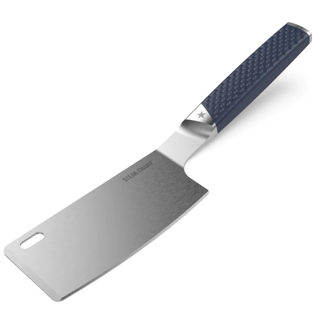 STEAK CHAMP Flip & Cut Spatula.