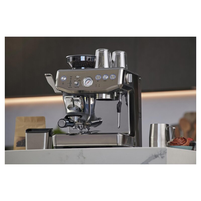 the Barista Express™ Impress Eszpresszó gép kávédarálóval SES876BSS