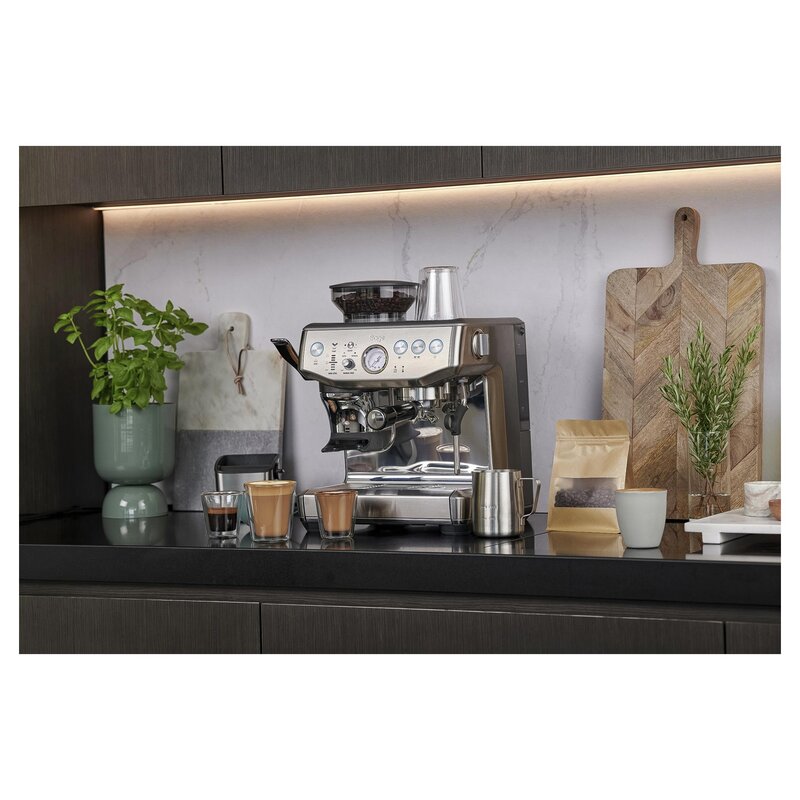 the Barista Express™ Impress Eszpresszó gép kávédarálóval SES876BSS