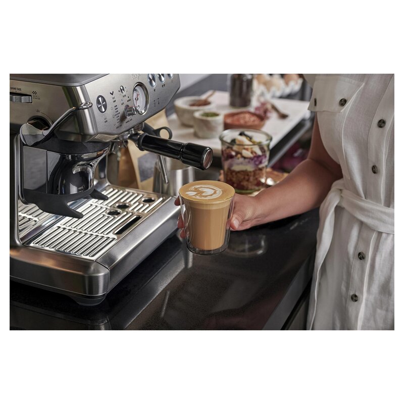 the Barista Express™ Impress Eszpresszó gép kávédarálóval SES876BSS