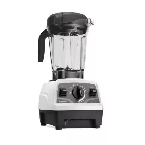Vitamix Explorian E310 fehér turmixgép, 3/4 nézet, 1,4 literes BPA-mentes tartállyal